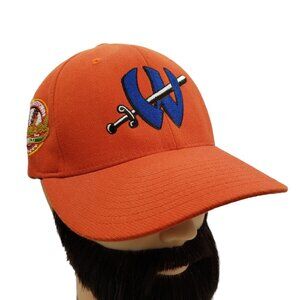 LETTER W with SWORD LOGO COOPERSTOWN BASEBALL Fitted Baseball Ball Cap Hat M-L